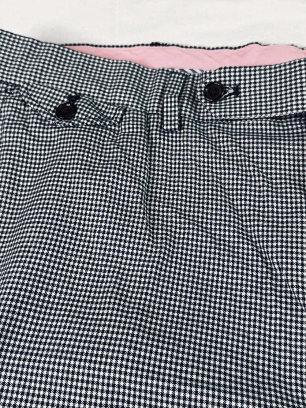 Vintage 90s Polo Golf Ralph Lauren Navy Check Shorts Mens 40  9.5 Inseam